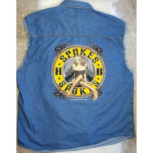 USA Biker Design Other - USA BIKER DESIGN 4XL Denim Sleeveless Myrtle Beach
